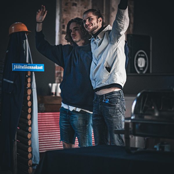 Maja Mannila Trio: Johannes Granroth (basso) ja Severi Sorjonen (rummut)